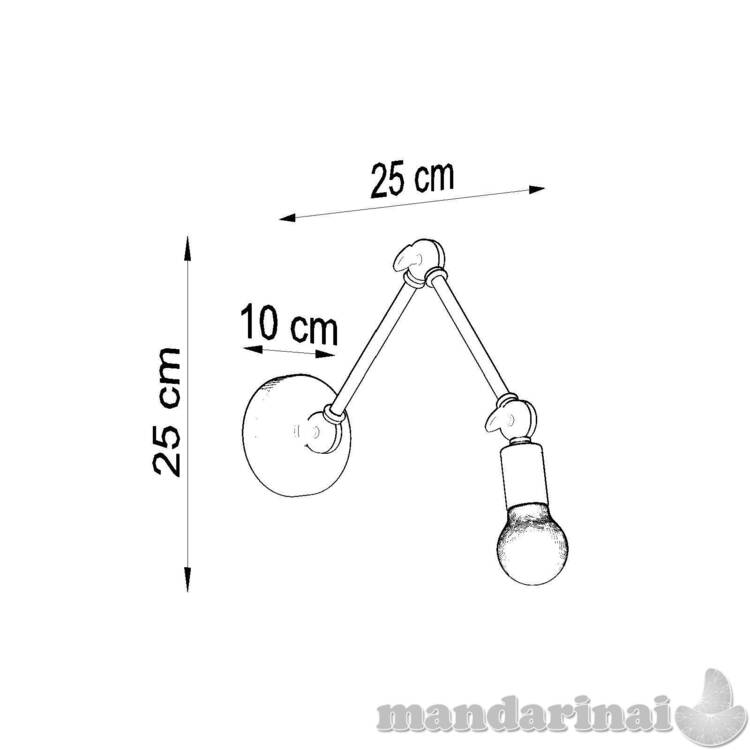 Sieninė lemputė juoda spalva 3