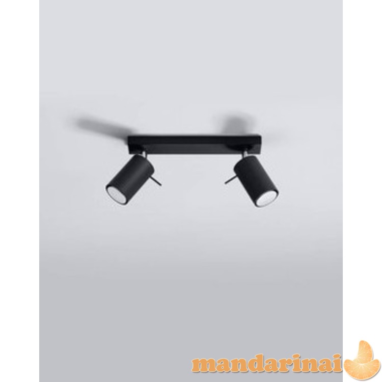 Lubinis šviestuvas žiedas 2 juodas 8