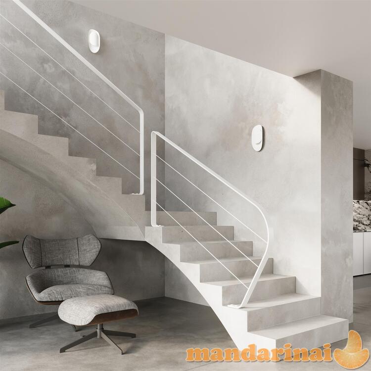 Sieninis šviestuvas ašara balta