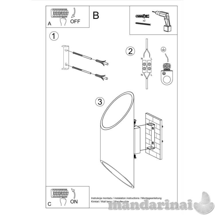 Sieninė lemputė Penne 30 juoda 4