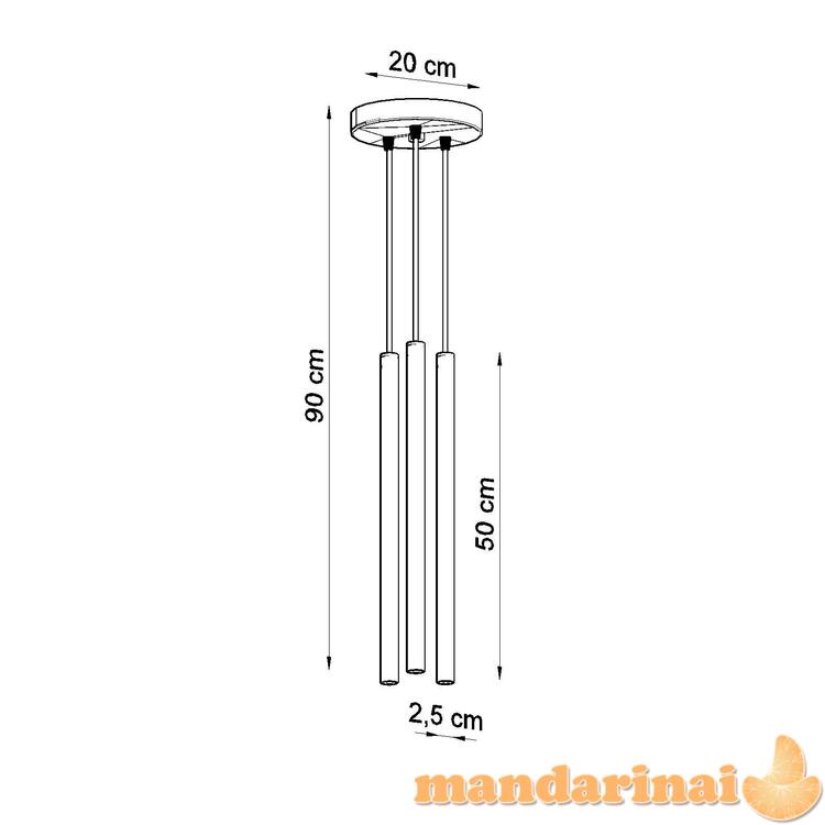 Pakabinama lempa pastelo 3p juoda