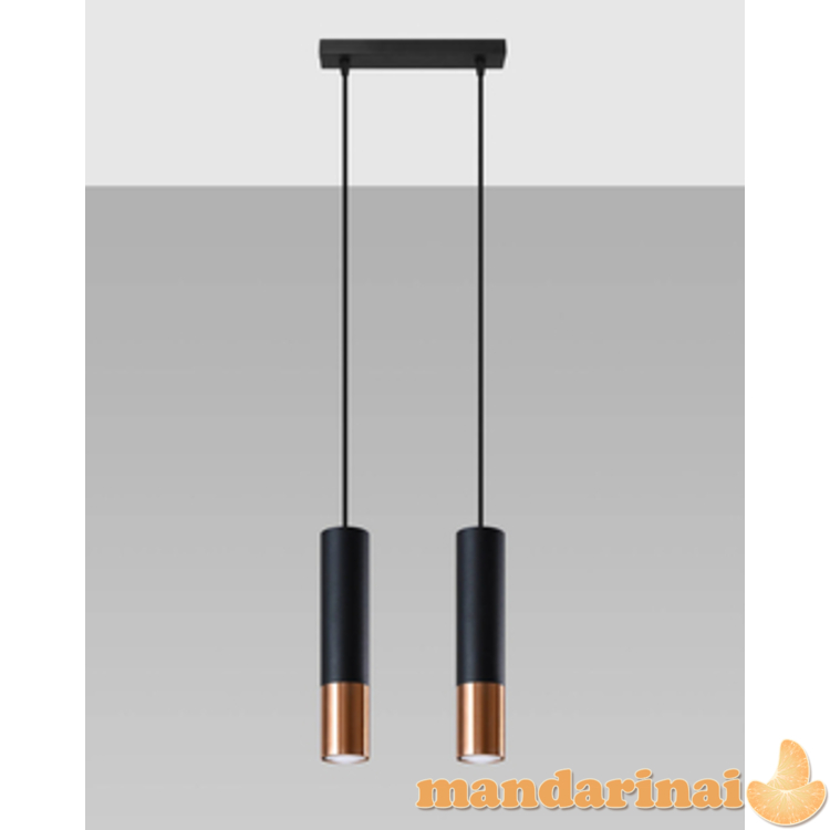 Pakabinama lemputė „Loopez 2“ juoda/vario