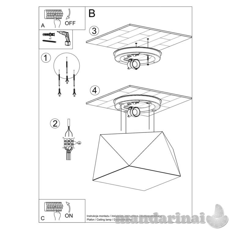 „Šviestuvas Hexa 25“ sidabras 4