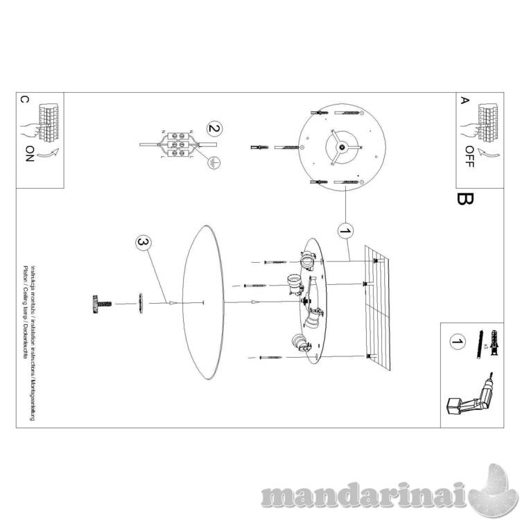 Fusion Lubinis šviestuvas 430 4