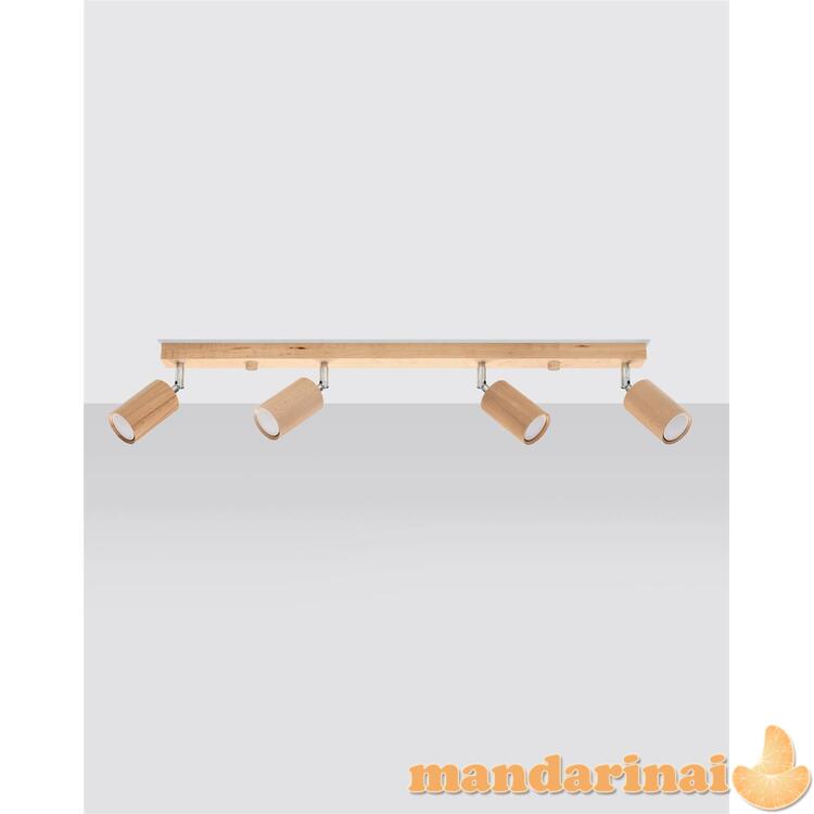 Lubinis šviestuvas Berg 4 natūrali mediena 1