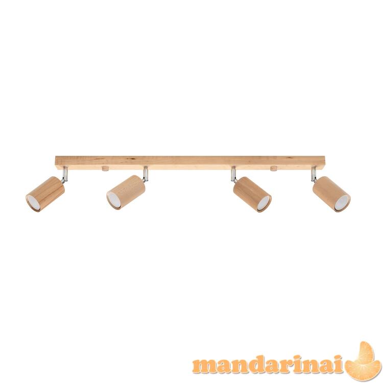 Lubinis šviestuvas Berg 4 natūrali mediena 2