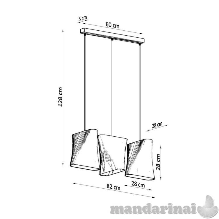 „Lustra Blum 3“ juodas