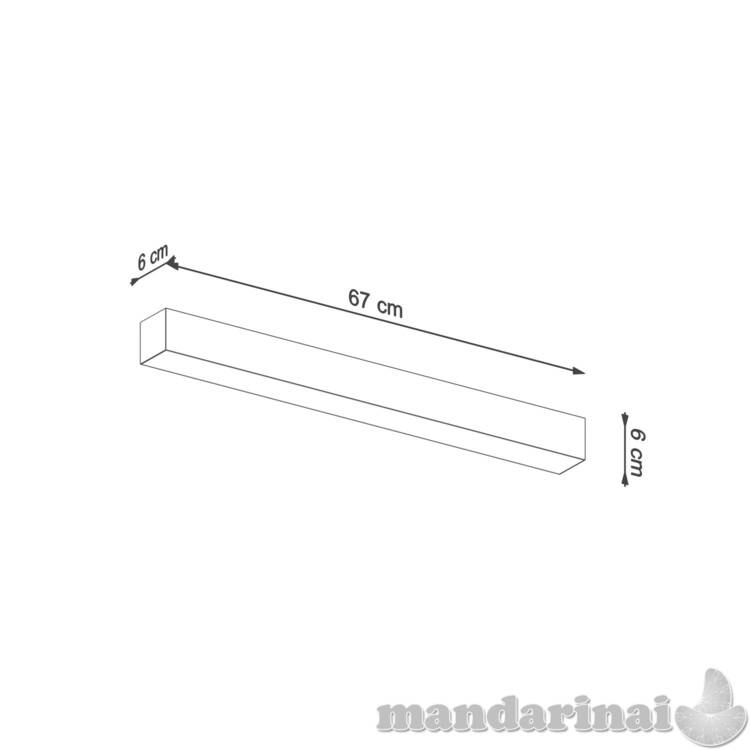 Sieninis šviestuvas PINNE 67 balta