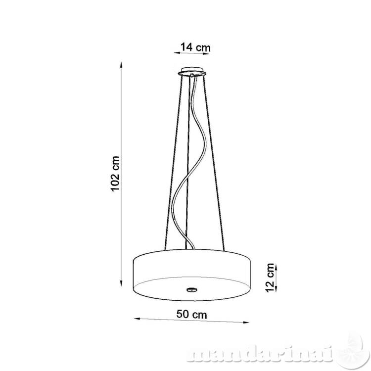 Lubinis šviestuvas Skala 30 balta