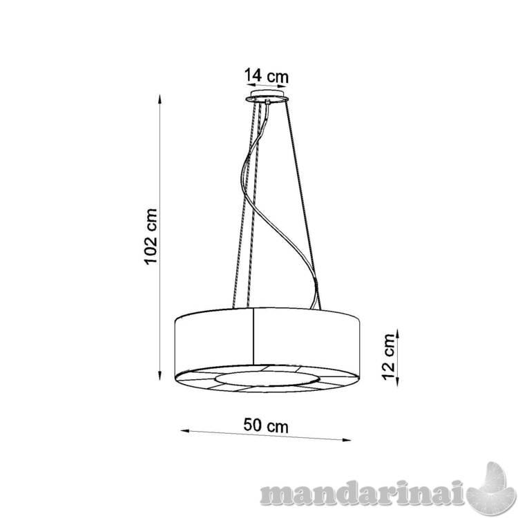 Liustra Saturno Slim 50 juodas 3