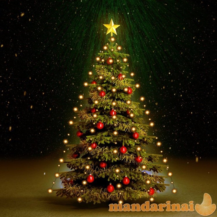 Kalėdų eglutės girlianda su 180 led lempučių, 180cm