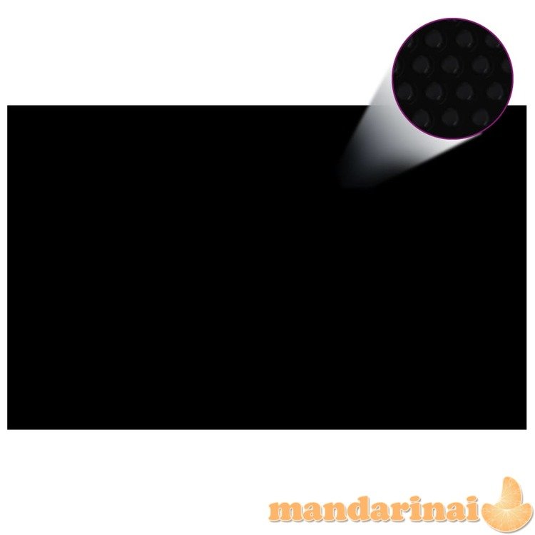 Baseino uždangalas, juodos spalvos, 800x500cm, pe, stačiakampis