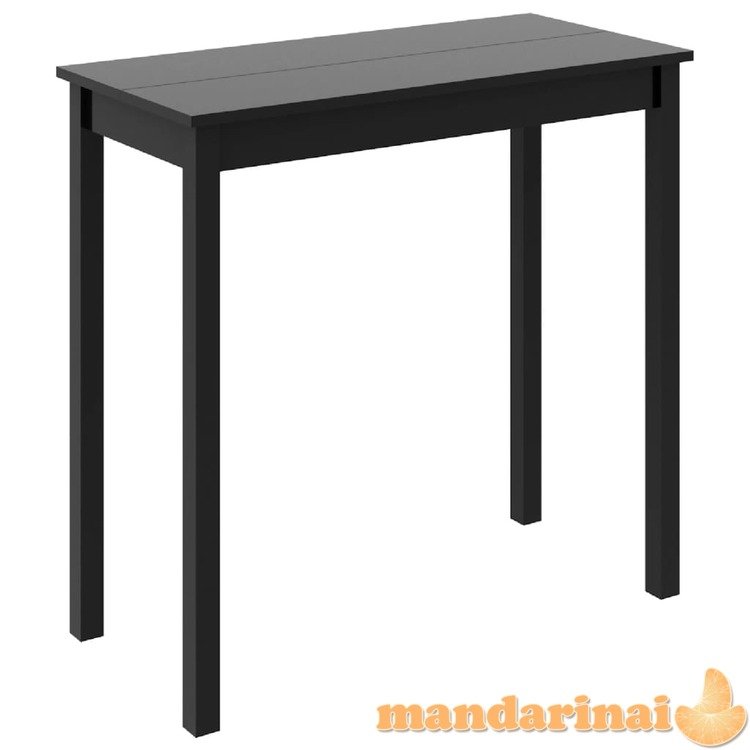 Baro stalas, mdf, juodas, 115x55x107 cm