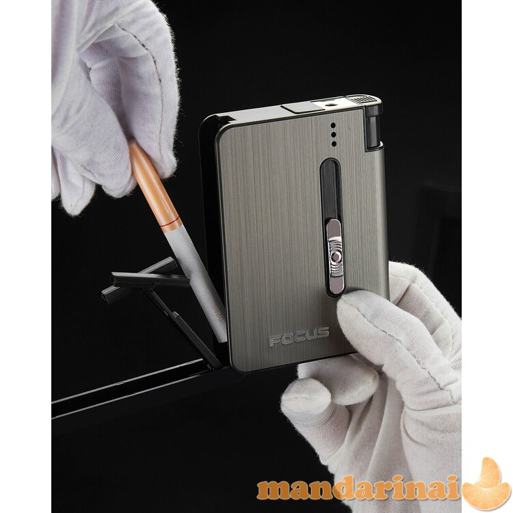 Cigarečių dėklas - porcigaras su keičiamu žiebtuvėliu