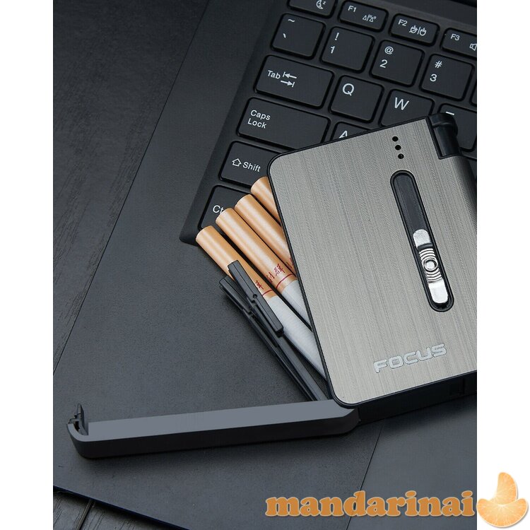 Cigarečių dėklas - porcigaras su keičiamu žiebtuvėliu