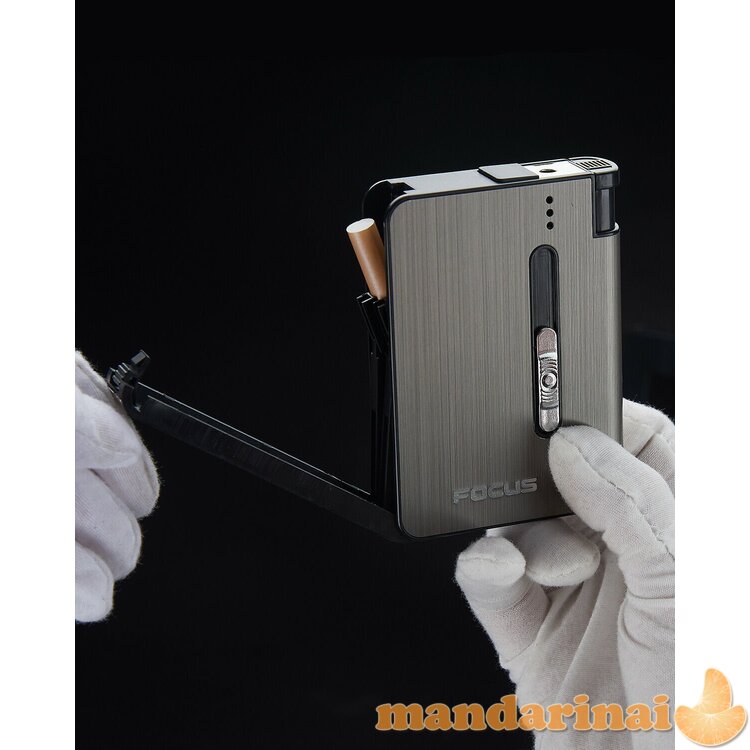 Cigarečių dėklas - porcigaras su keičiamu žiebtuvėliu