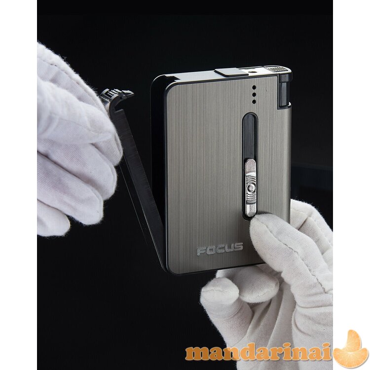 Cigarečių dėklas - porcigaras su keičiamu žiebtuvėliu