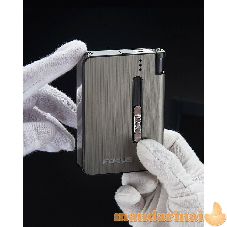 Cigarečių dėklas - porcigaras su keičiamu žiebtuvėliu