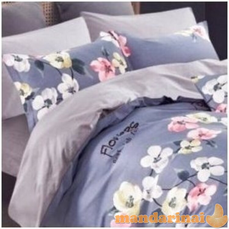 Trijų dalių dvipusis patalynės komplektas "Pavasario švelnumas", 200x220 cm