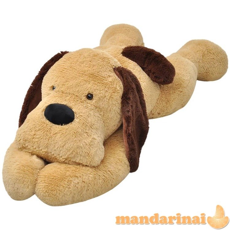 Minkštas pliušinis žaislinis šuo, rudos spalvos, 160cm