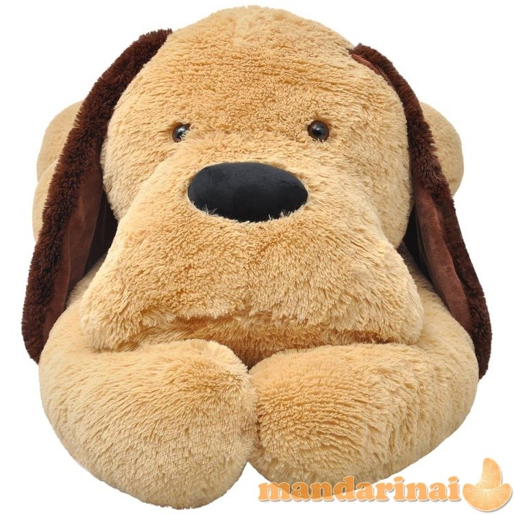 Minkštas pliušinis žaislinis šuo, rudos spalvos, 160cm