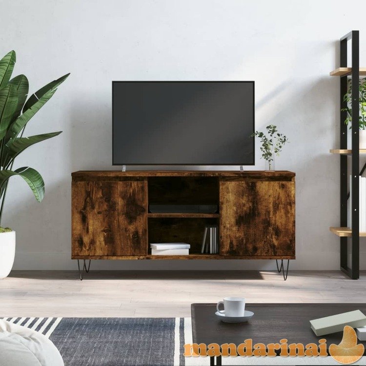 Televizoriaus spintelė, dūminio ąžuolo, 104x35x50cm, mediena
