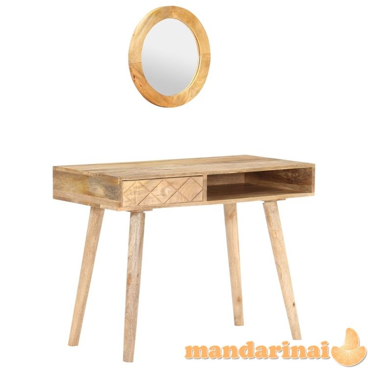 Kosmetinis staliukas, 100x50x76cm, mango medienos masyvas