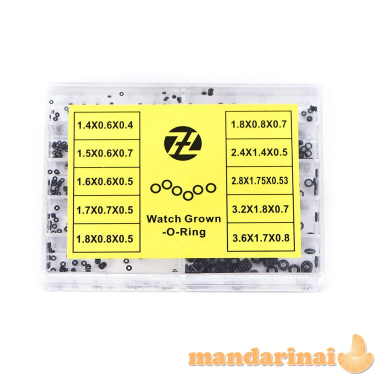 Apvalių mini tarpinių rinkinys laikrodžių remontui