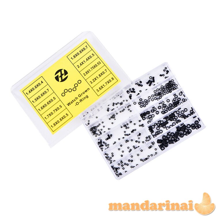 Apvalių mini tarpinių rinkinys laikrodžių remontui