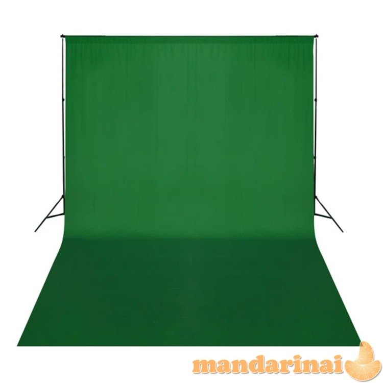 Medvilninis fonas, žalias, 500x300 cm, 