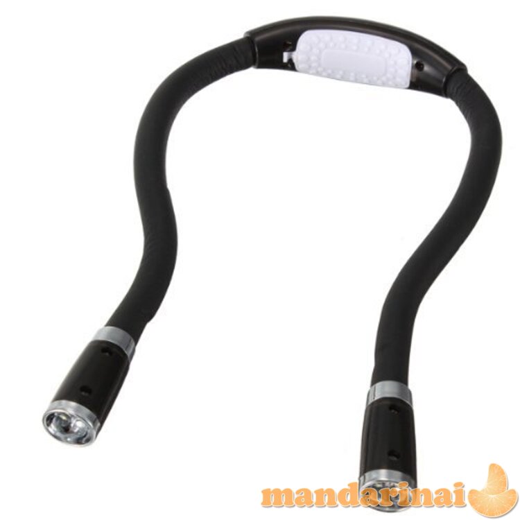 Ryški kaklo lemputė skaitymui