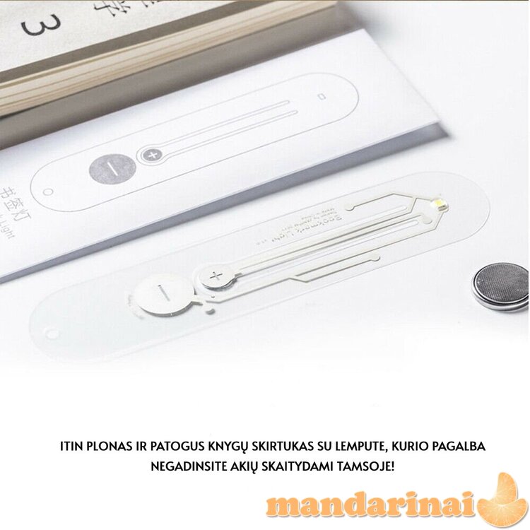 Knygos skirtukas su lempute