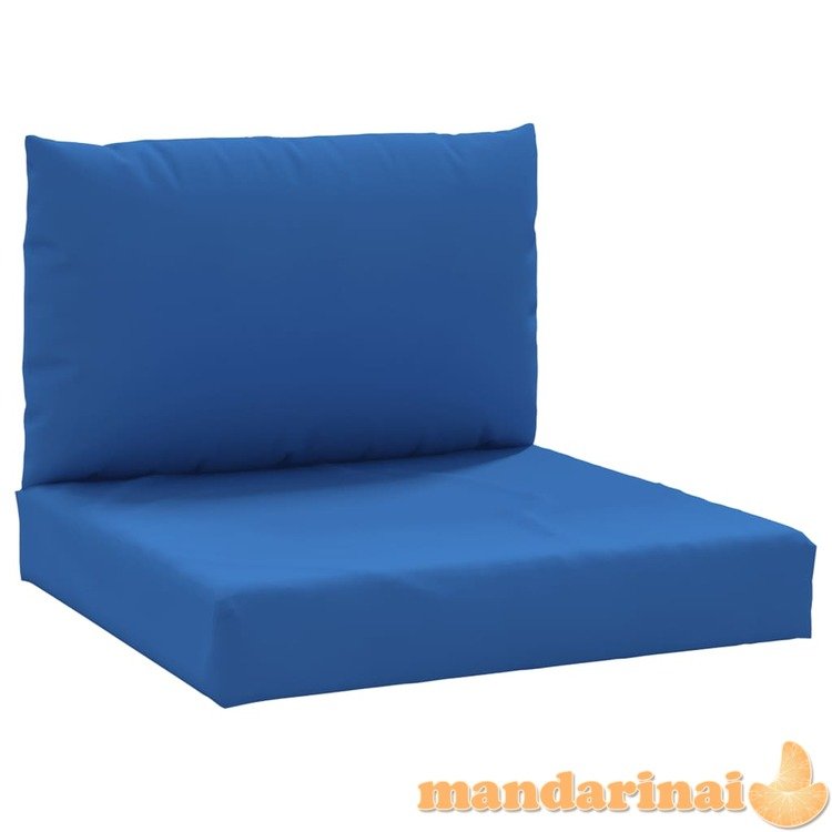 Pagalvėlės sofai iš palečių, 2vnt., mėlynos spalvos, audinys