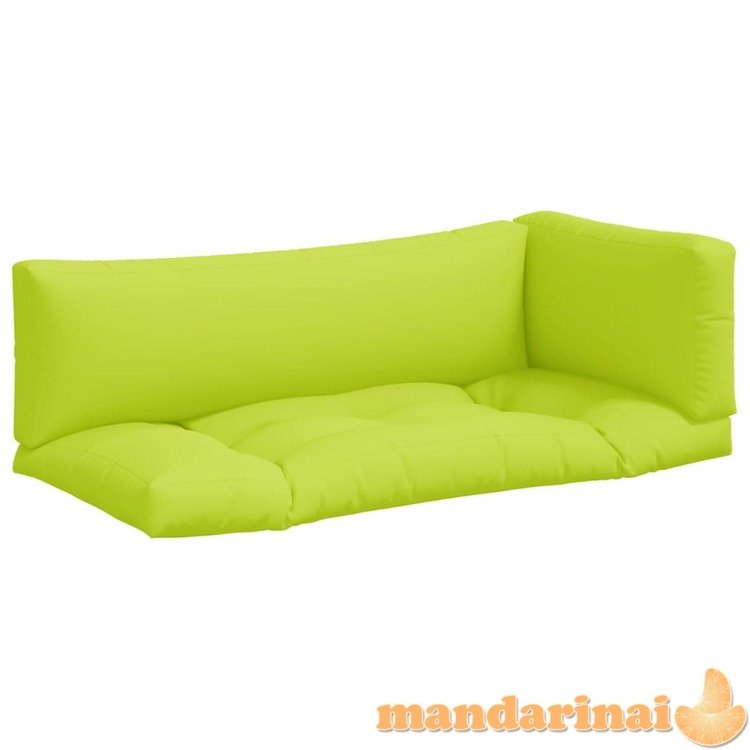 Pagalvėlės sofai iš palečių, 3vnt., šviesiai žalios spalvos
