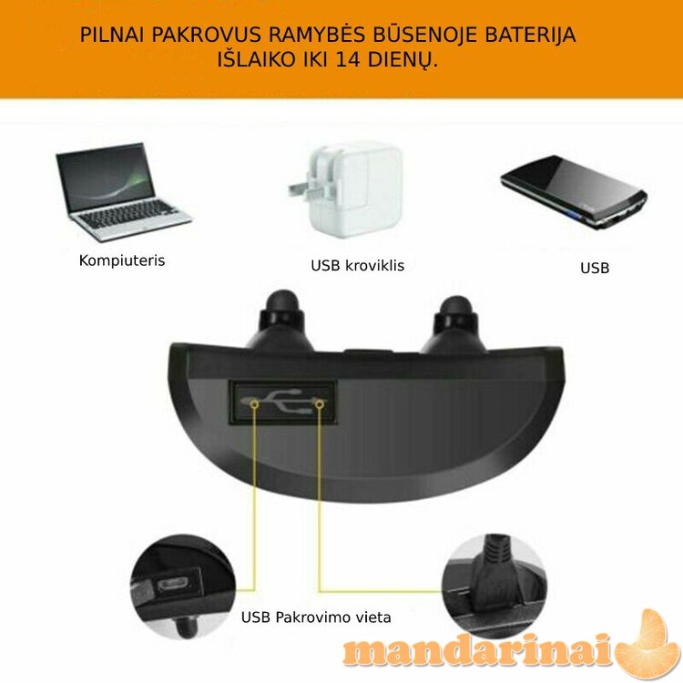 Saugus anti-lojimo antkaklis be elektros iškrovos