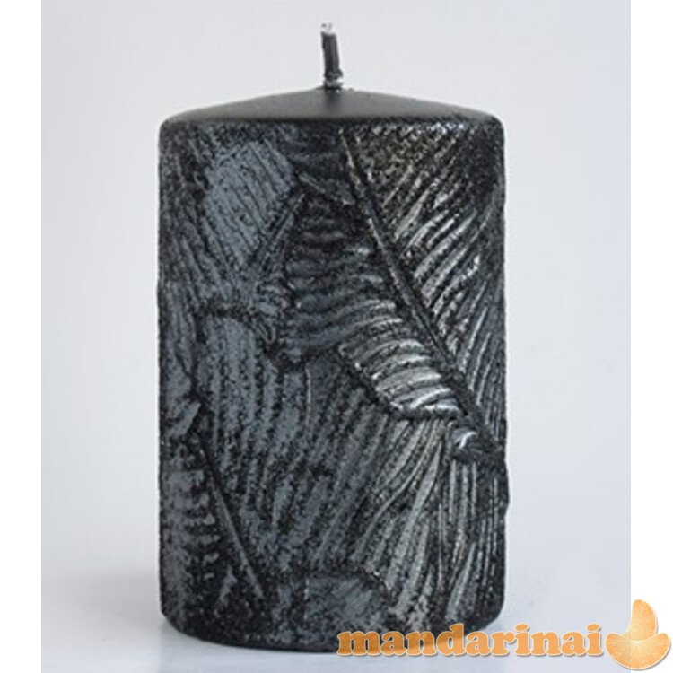 TIVANO maža cilindro formos 7x10cm parafino žvakė juoda