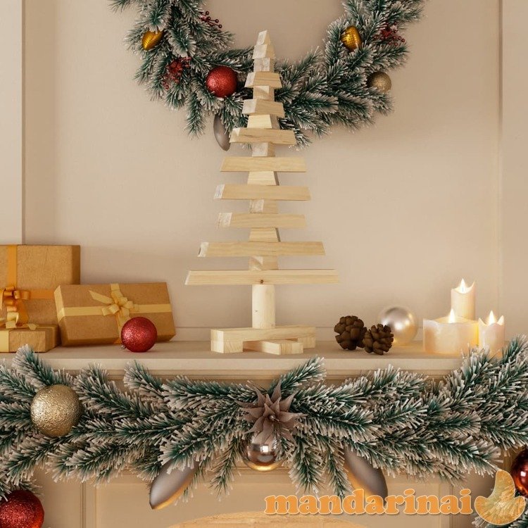 Medinė kalėdų eglutė, 60 cm, pušies medienos masyvas