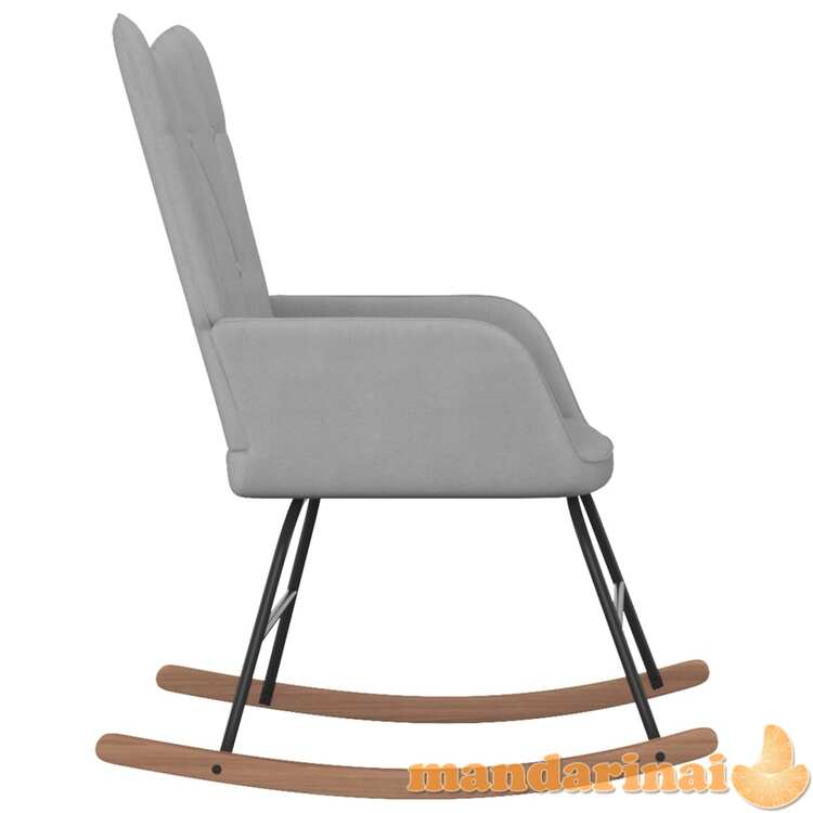 Supama kėdė, šviesiai pilkos spalvos, audinys