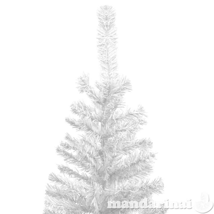 Dirbtinė apšviesta kalėdų eglutė, baltos spalvos, 240cm, l