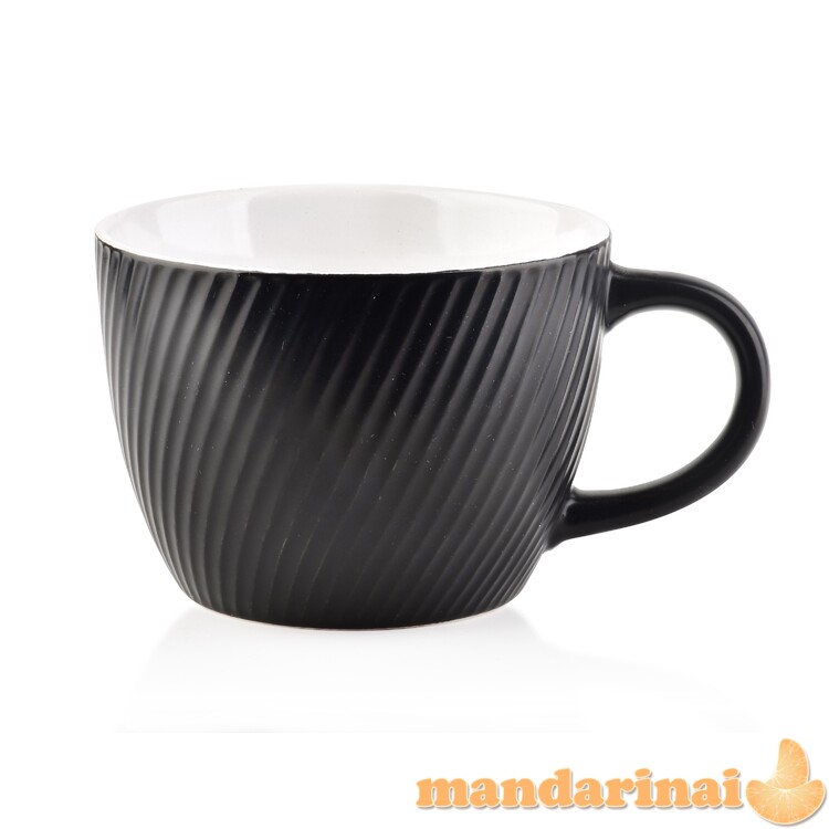 „Sally Lines Black Kubek 480ml 11x14.5xh8cm“ puodelis