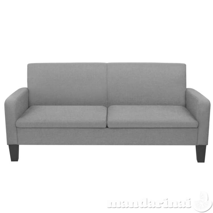 Trivietė sofa, 180x65x76, šviesiai pilka