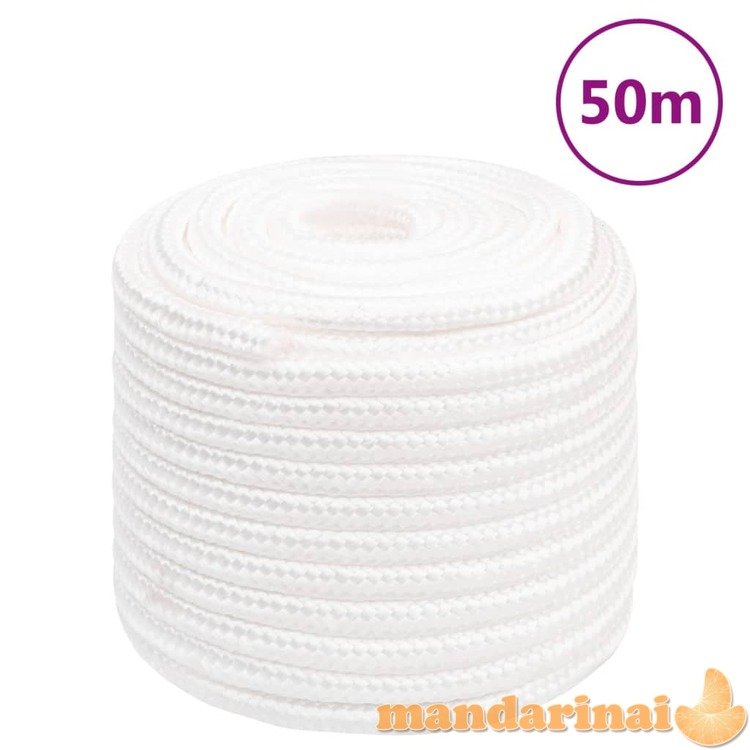 Valties virvė, visiškai balta, 16mm, 50m, polipropilenas