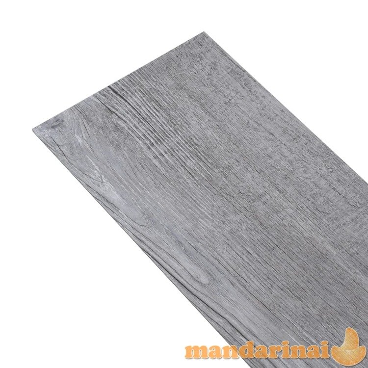 Grindų plokštės, matinės medienos pilkos, pvc, 2,51m², 2mm