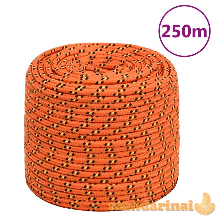 Valties virvė, oranžinės spalvos, 10mm, 250m, polipropilenas