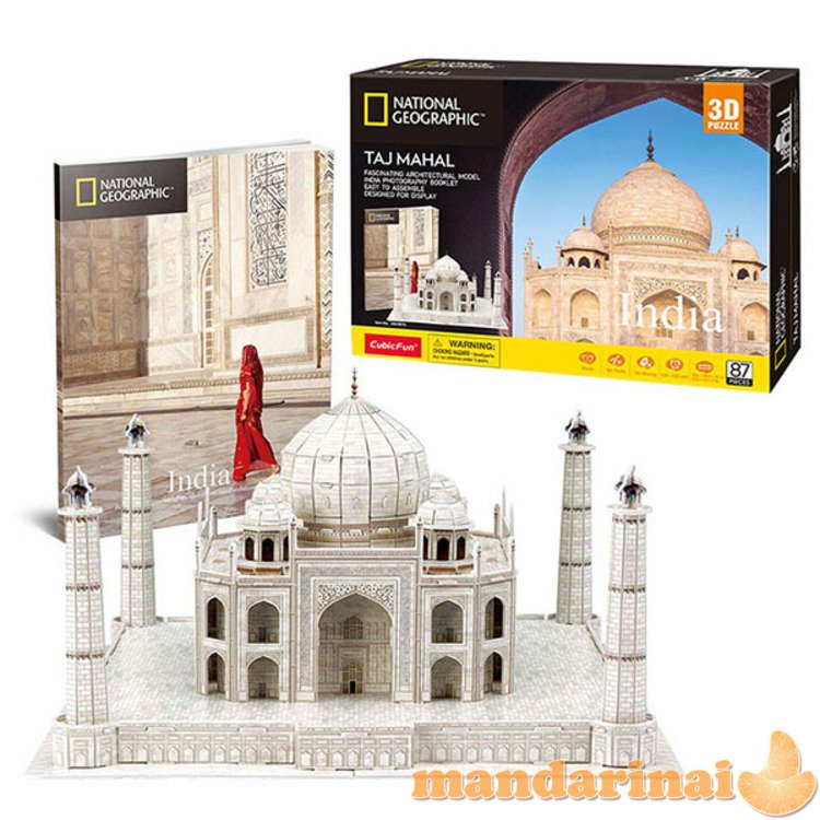 CUBICFUN 3D dėlionė iš serijos „National Geographic“ - „Taj Mahal“