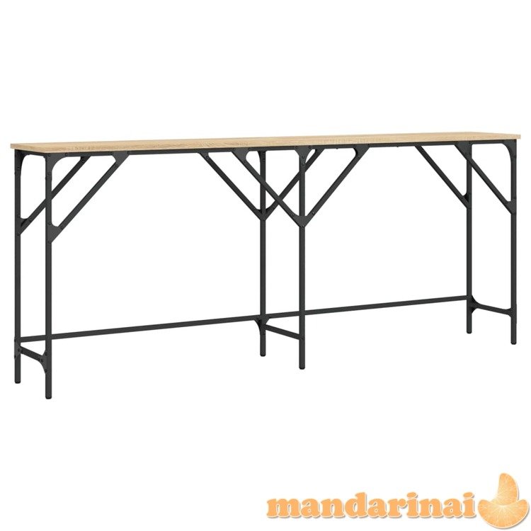 Konsolinis staliukas, ąžuolo, 180x29x75cm, apdirbta mediena