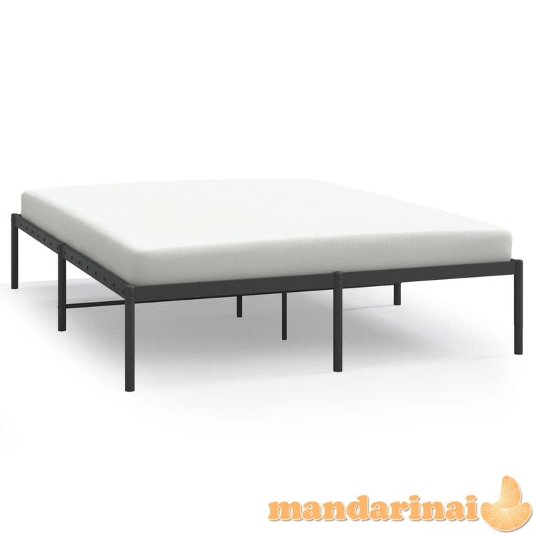 Metalinis lovos rėmas, juodos spalvos 150x200 cm