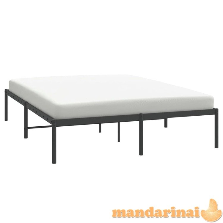 Metalinis lovos rėmas, juodos spalvos 150x200 cm