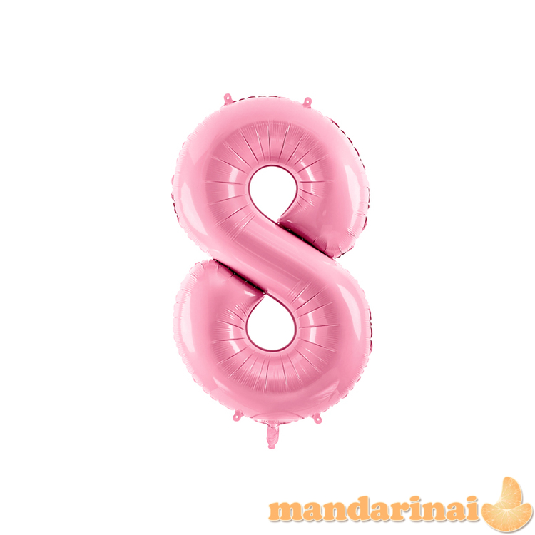 Foil Balloon Number   8  , 86cm, pink