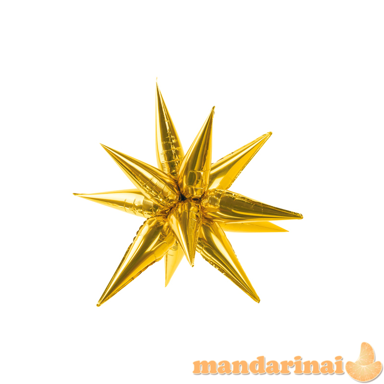 Foil balloon Star 3D, 70cm, gold